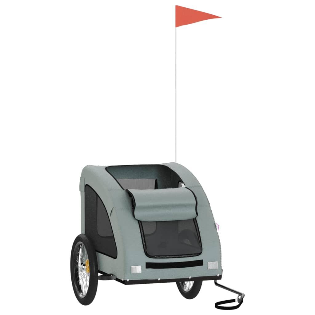 Remolque de bicicleta para perros de tela Oxford y hierro 3/4
