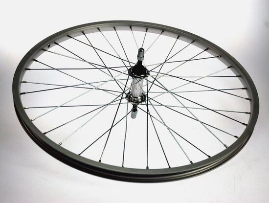 Bikefun Vorderrad 24x1.75 Alu Silver Blank