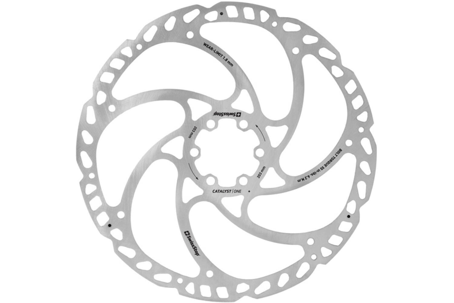 SWISSSTOP Swissstop - remschijf catalyst one 6 bolt 203mm > to translate in Dutch; Flemish