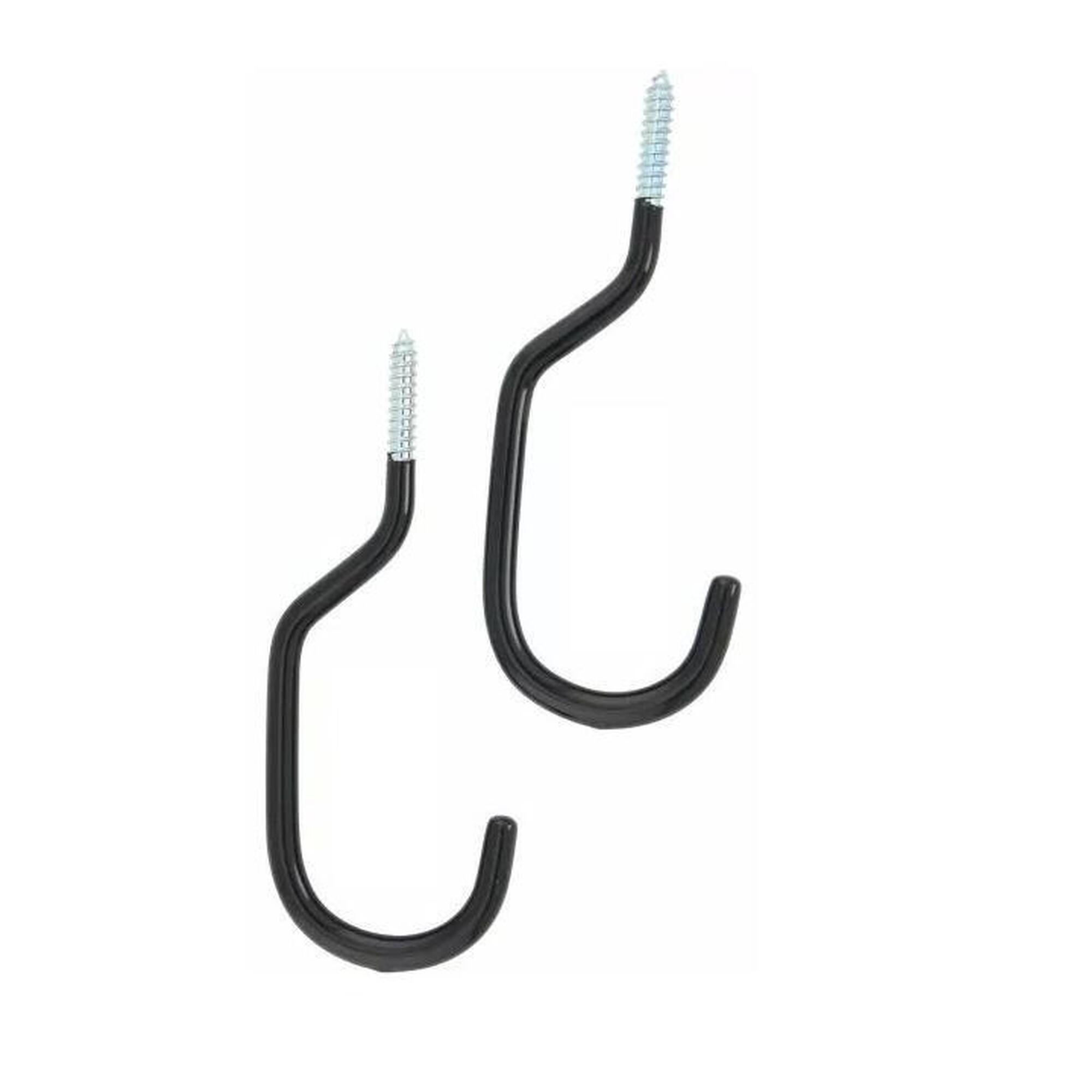 Falkx - Falkx Crochet De Plafond Noir - Lot De 2 - Attache Outil - Noir - Decathlon