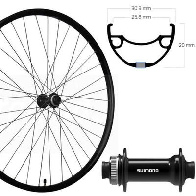 Roland voorwiel 28" ryde rival 26 fhtc500 van aluminium