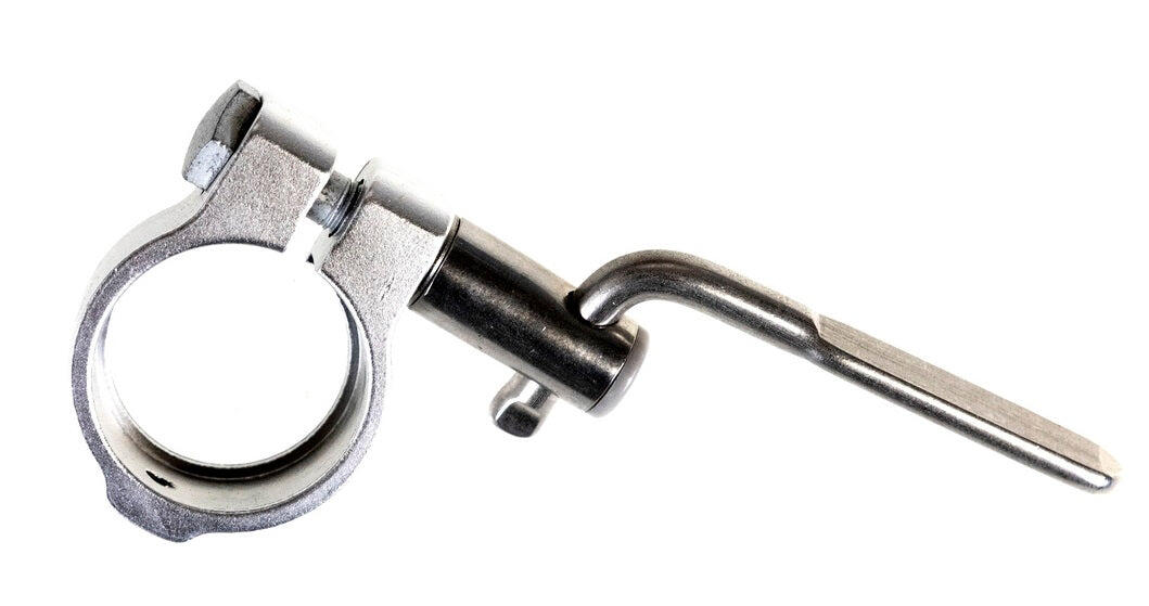 GAZELLE Gazelle zadelpenklem 35.0mm met fixatieschroef en hevel - Zilver