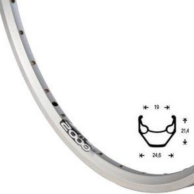 Ryde 26x1.75 zac2000 velg in zilver - duurzaam en stijlvol
