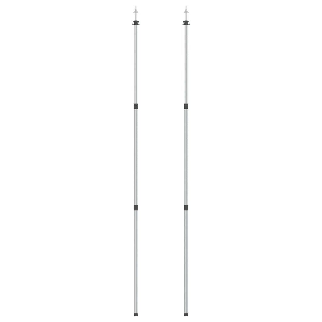 VidaXL 2x Poste telescópico 102-260 cm aluminio 2/4