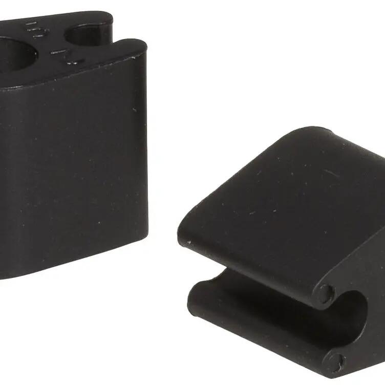 Elvedes Duo Cable Clips PVC 4.1 mm Black - 50 Pieces for Organization
