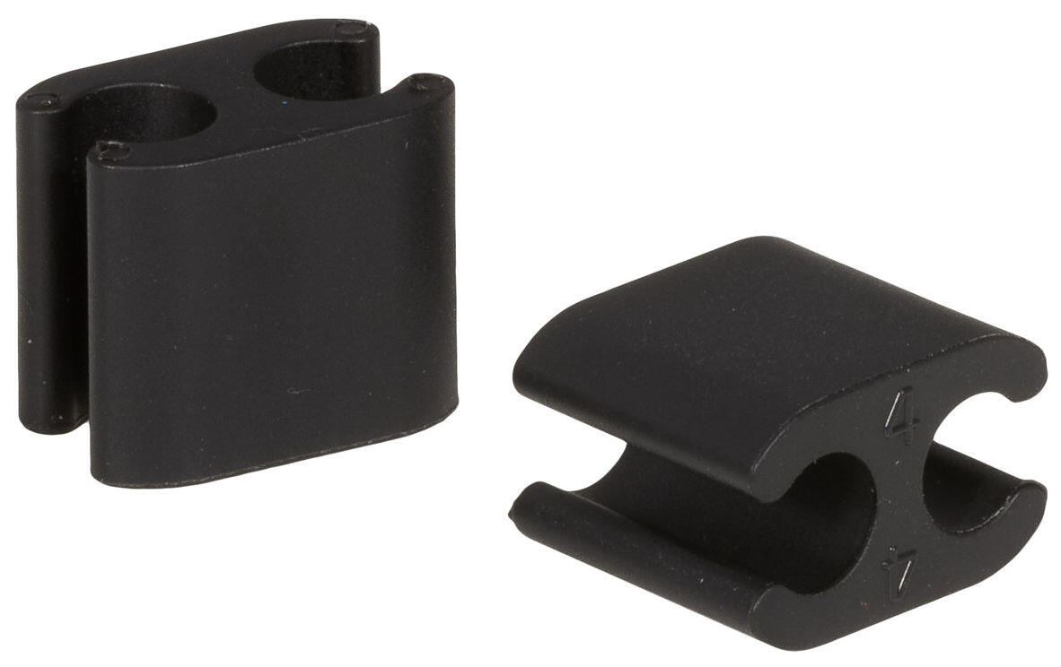 Boîte de 50 clips cables duo plastic Elvedes 2/2