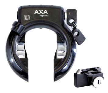 Axa defender fietsslot met shimano steps accu slot zwart
