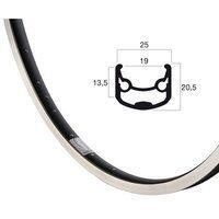 Rigida Ryde 26 (559) cerchio andra-30 36/14 nero (superficie frenante lavorata).