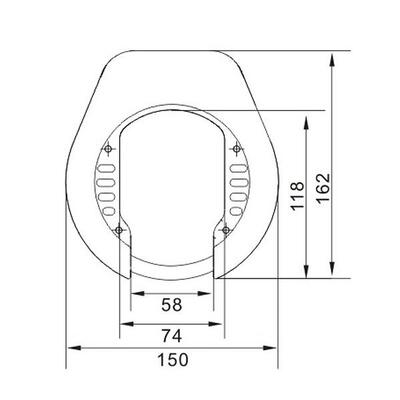 Lynx lazo model block xxl ringslot met plug-infunctie voor ketting