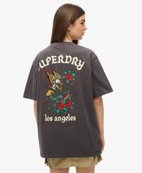 Tee-shirt ample avec graphique dans le dos Tattoo