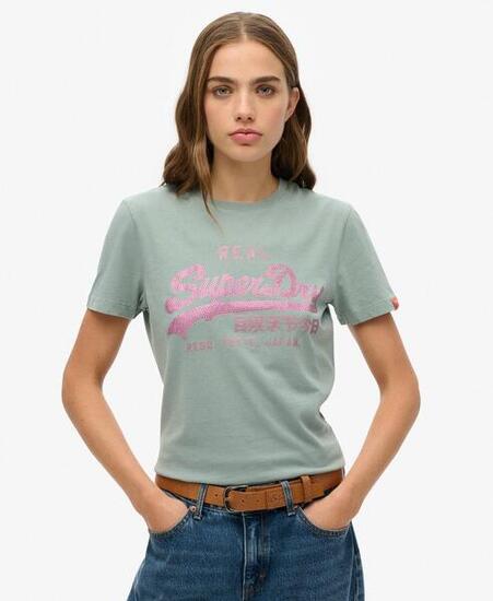 T-shirt Slim Vl Rhinestone