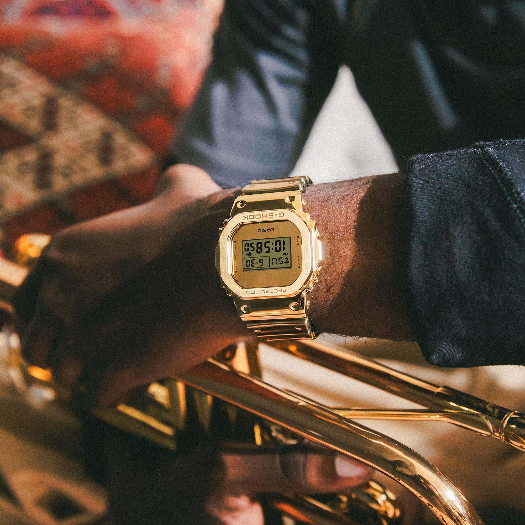 Casio Digital Montre Doré/Doré GM-5600YMG-9ER 6/6