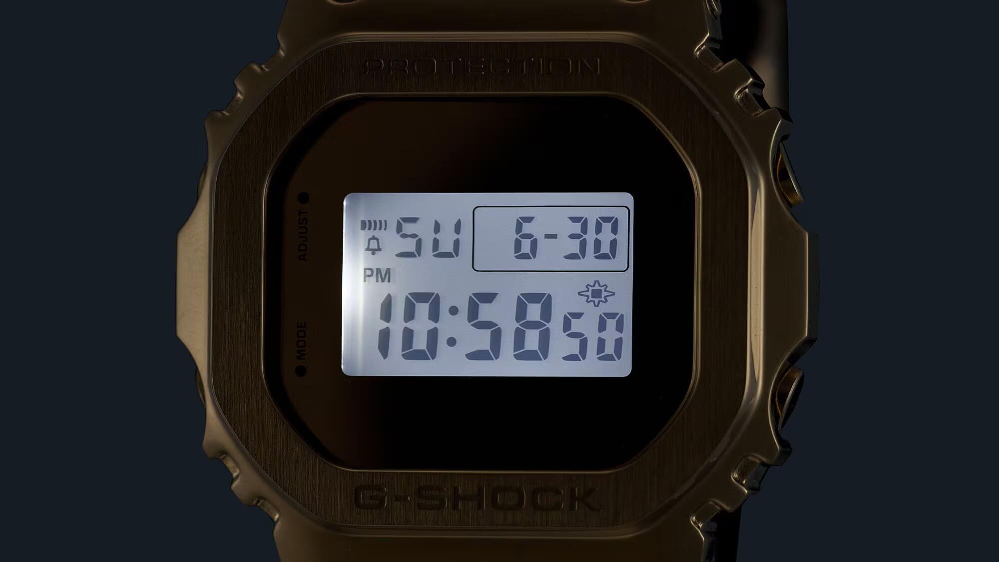 Casio Digital Montre Doré/Doré GM-5600YMG-9ER 4/6