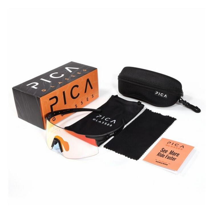 Okulary na rower TREZADO PICA ORRU fotochromowe czerwone 3/6
