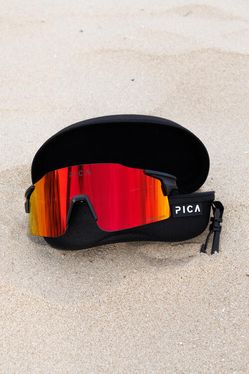 Okulary na rower TREZADO PICA ORRU fotochromowe czerwone 5/6