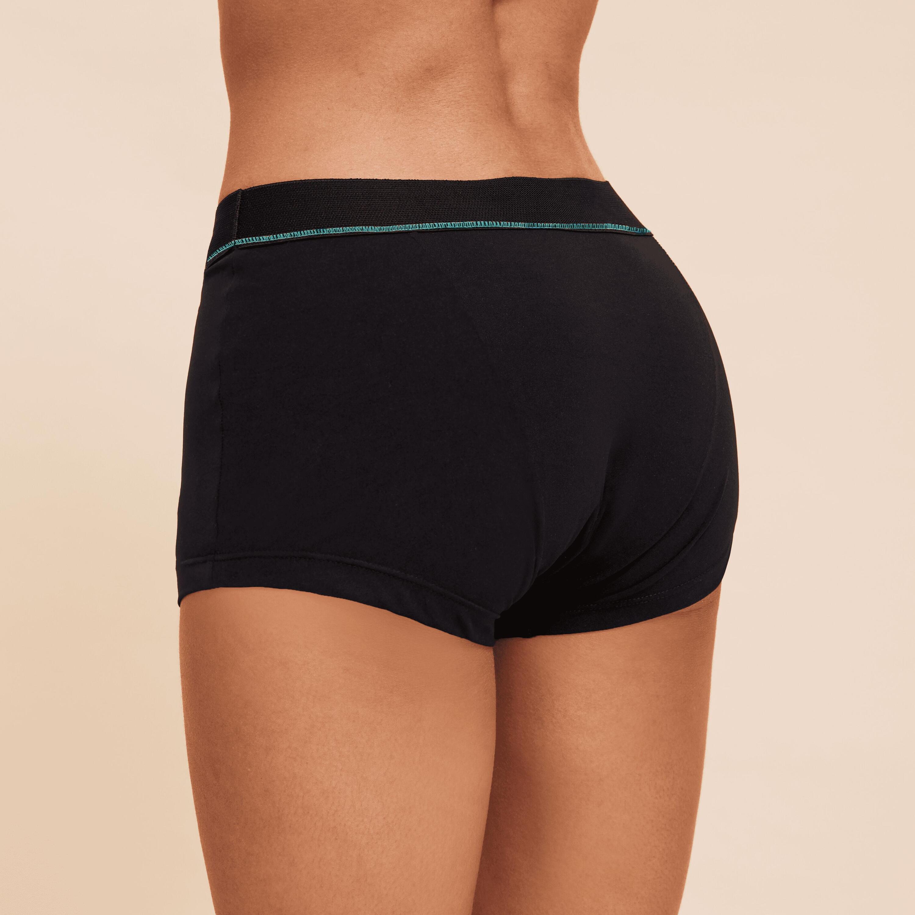 Boxer menstruel Sport Noir absorption MEDIUM 3/4