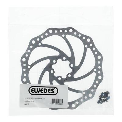 Elvedes remschijf sx18 180mm 6-nok zilver