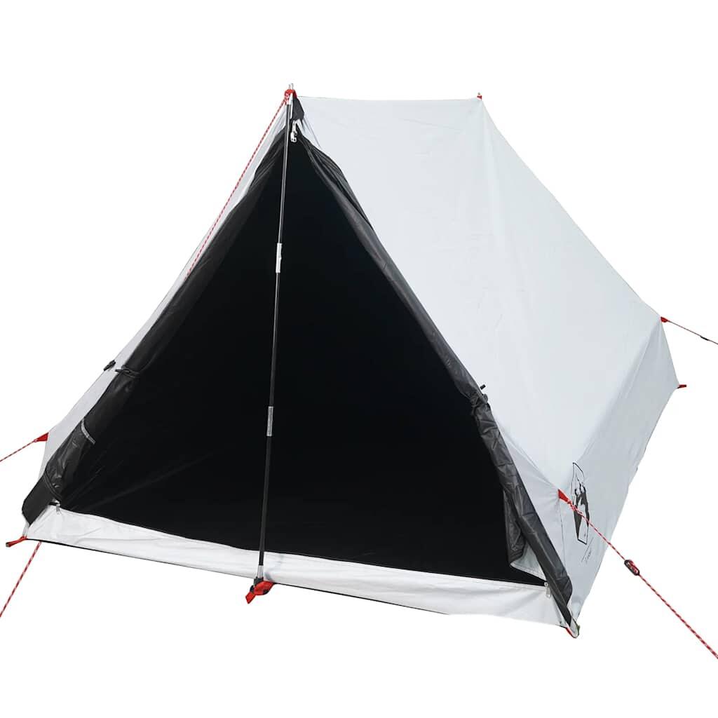 Tente VidaXL A-frame 2 places tissu occultant imperméable blanc 3/7