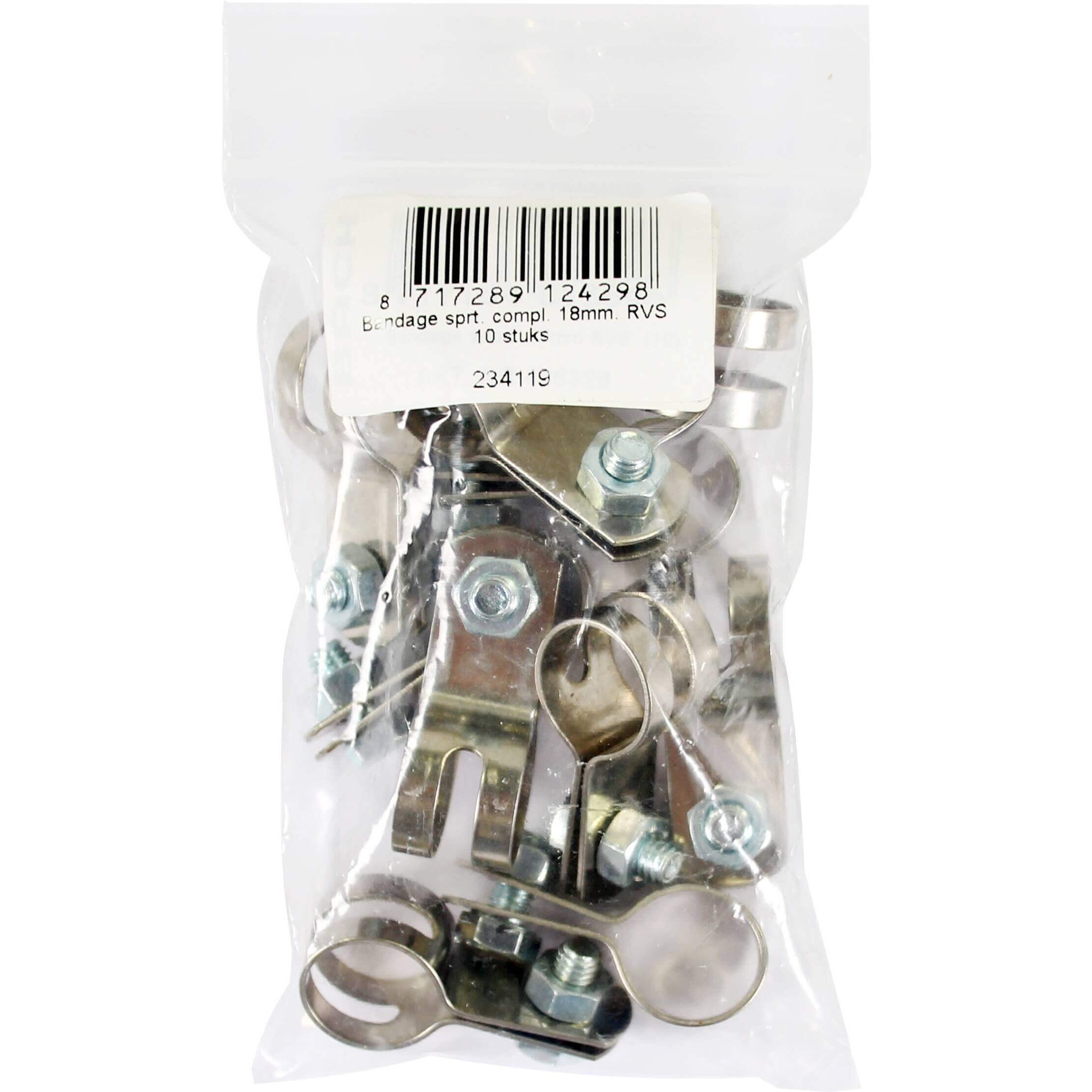 BOFIX Bofix 234119 Sportbandage 18mm RVS Compleet P10