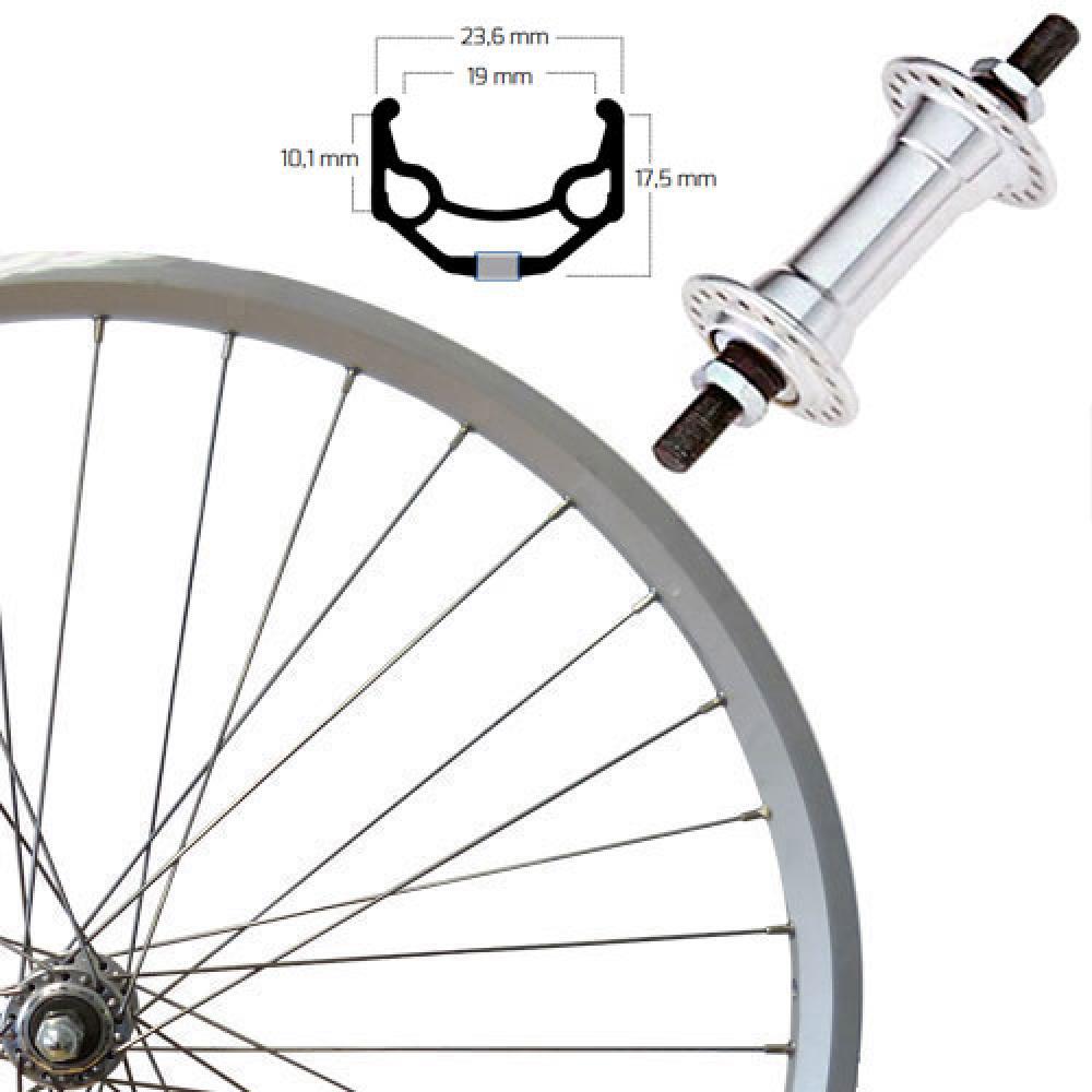 ROLAND Ruota anteriore Roland 28" Ryde ZAC19, mozzo e cerchio in alluminio.