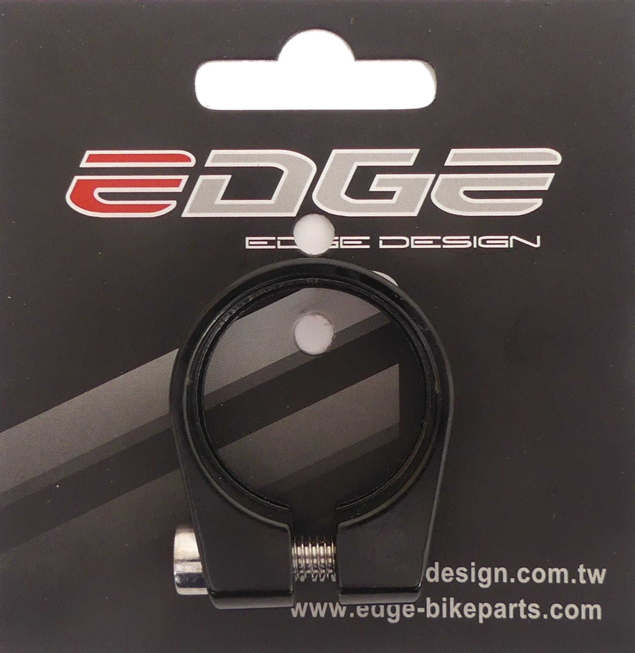 EDGE Aluminium Sattelstützenklemme ø31,8 mit Inbusschraube - Schwarz
