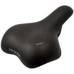 Selle San Remo Donau pour Vélos de Ville et de Trekking - Noir