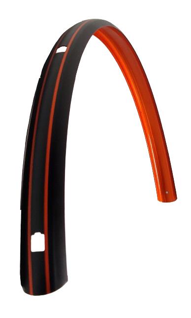 SKS SKS Achterspatbord 28 inch - Kunststof 46 mm Mat Zwart/Rood