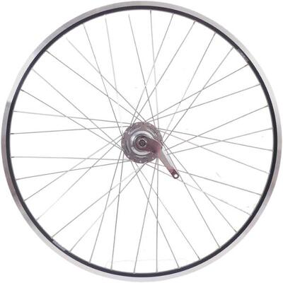 Shimano achterwiel 28" zac19 met nexus 7 remnaaf in zwart en zilver