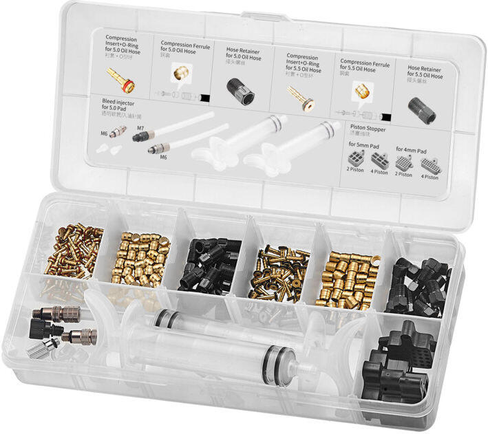 SHIMANO Geavanceerde schijfrem servicekit voor 5.0 en 5.5 mm remleidingen