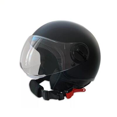 Pro-tect urban helm l voor scooter en fiets - ece keurmerk zwart