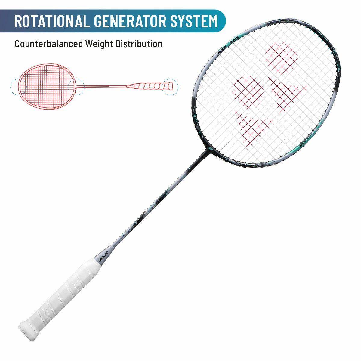 YONEX Astrox 88 Play Graphite Strung Badminton Racket with Full Racket Cover (Black Silver) -  4