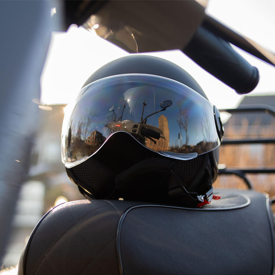 Pro-Tect Urban Casque XL pour Scooter et Vélo - Certifié ECE Noir 5/6