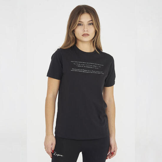 T-shirt in cotone da ginnastica GAMINEDE nera