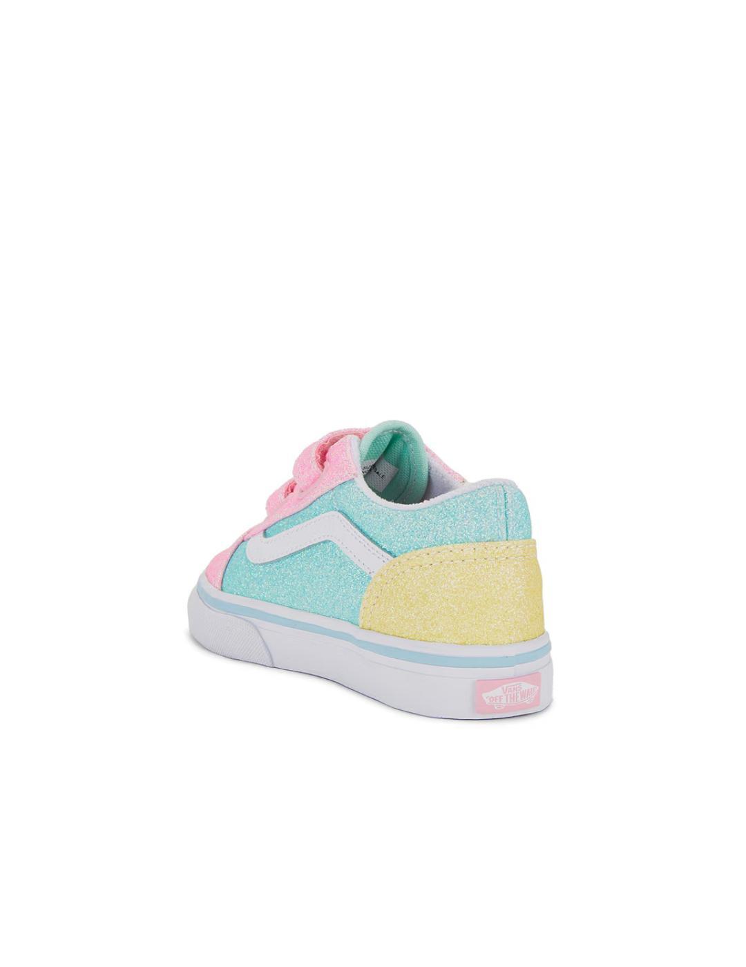 Chaussures pour fille Vans Old Skool Multicolores 4/4