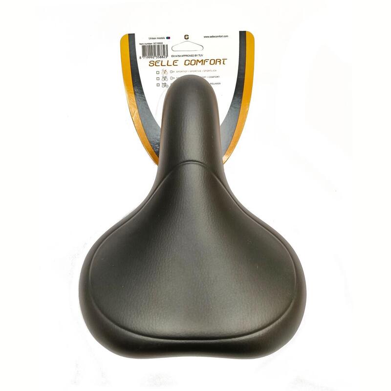 Selle E-Bike Confort avec Poignée - Noir Doux