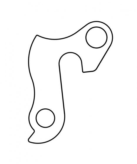 Patte derailleur alu  adaptable    cadre bulls (gh - 255) 5/7