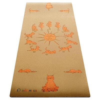 Tappetino yoga per bambini in sughero - 6mmx61cmx1.51m - Chats yogis