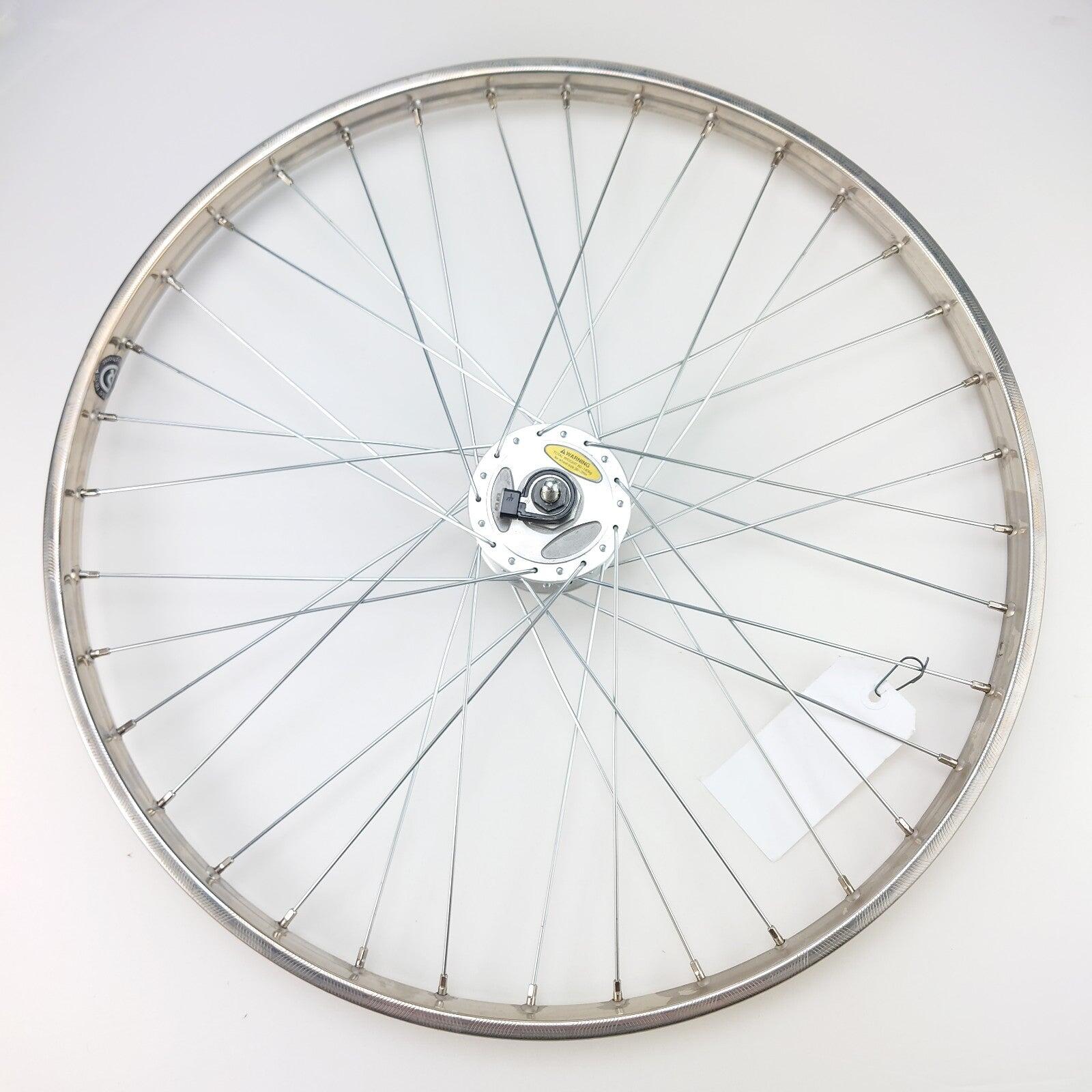 TORMINO Ruota anteriore 26x1.75 con dinamo e freno a rulli.