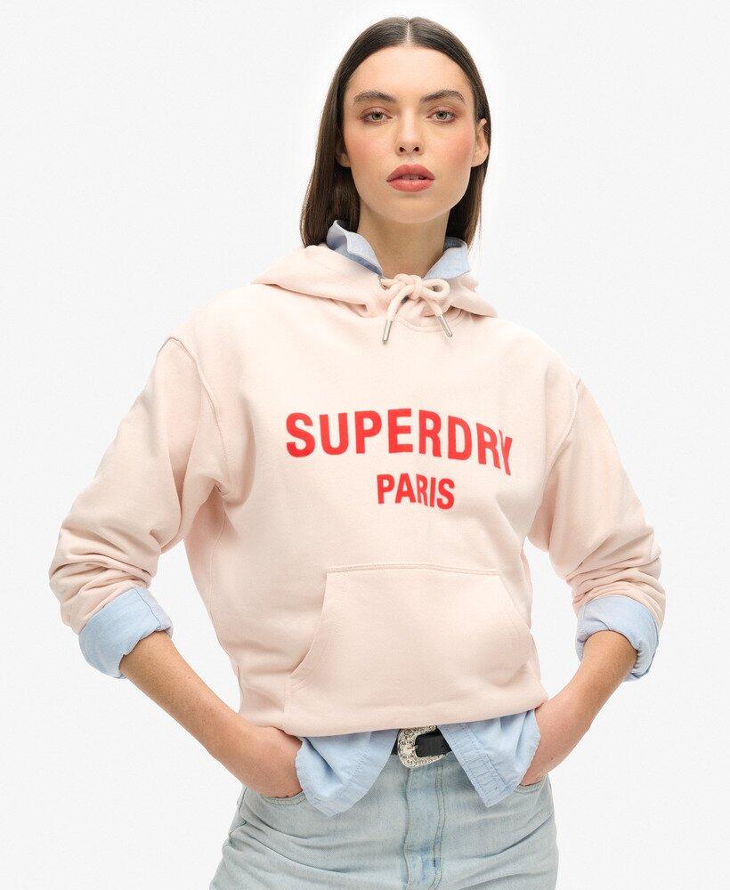 Sweat à capuche ample Sport Luxe 1/1