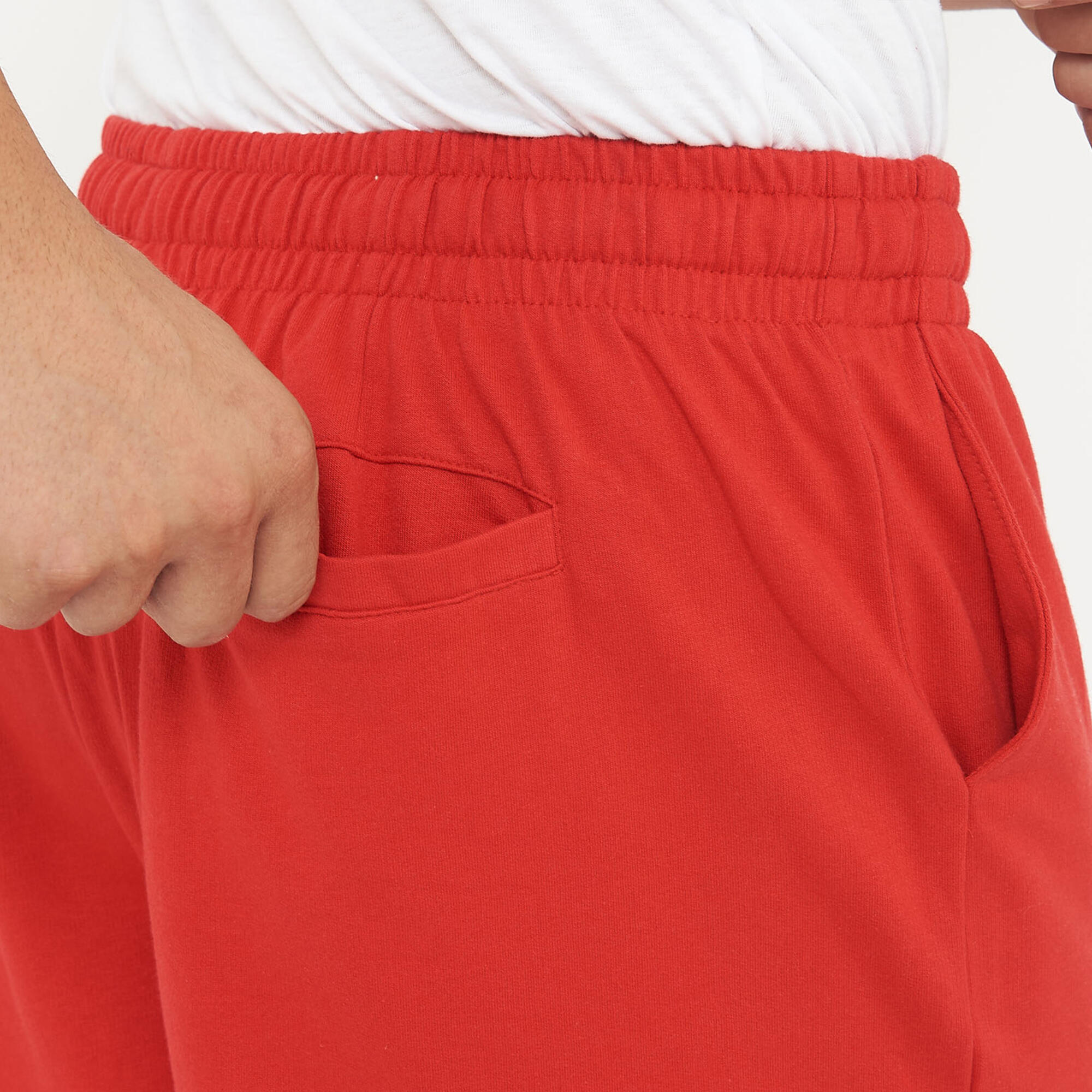 Men's Sports Shorts Comfortable Cotton Red Model F7 5/6