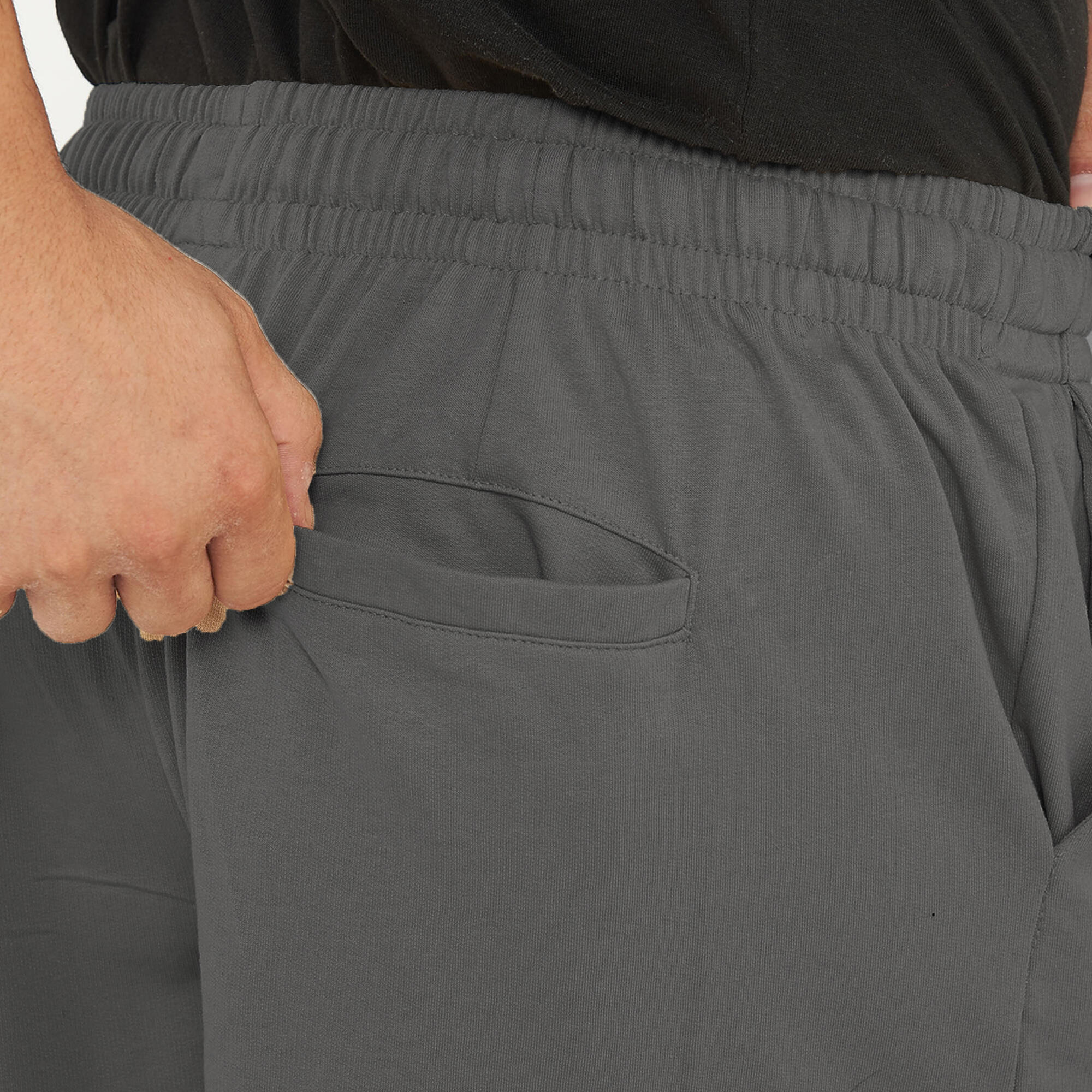 Men's Cotton Sports Shorts 9'' with Pockets and Logo F7 5/6