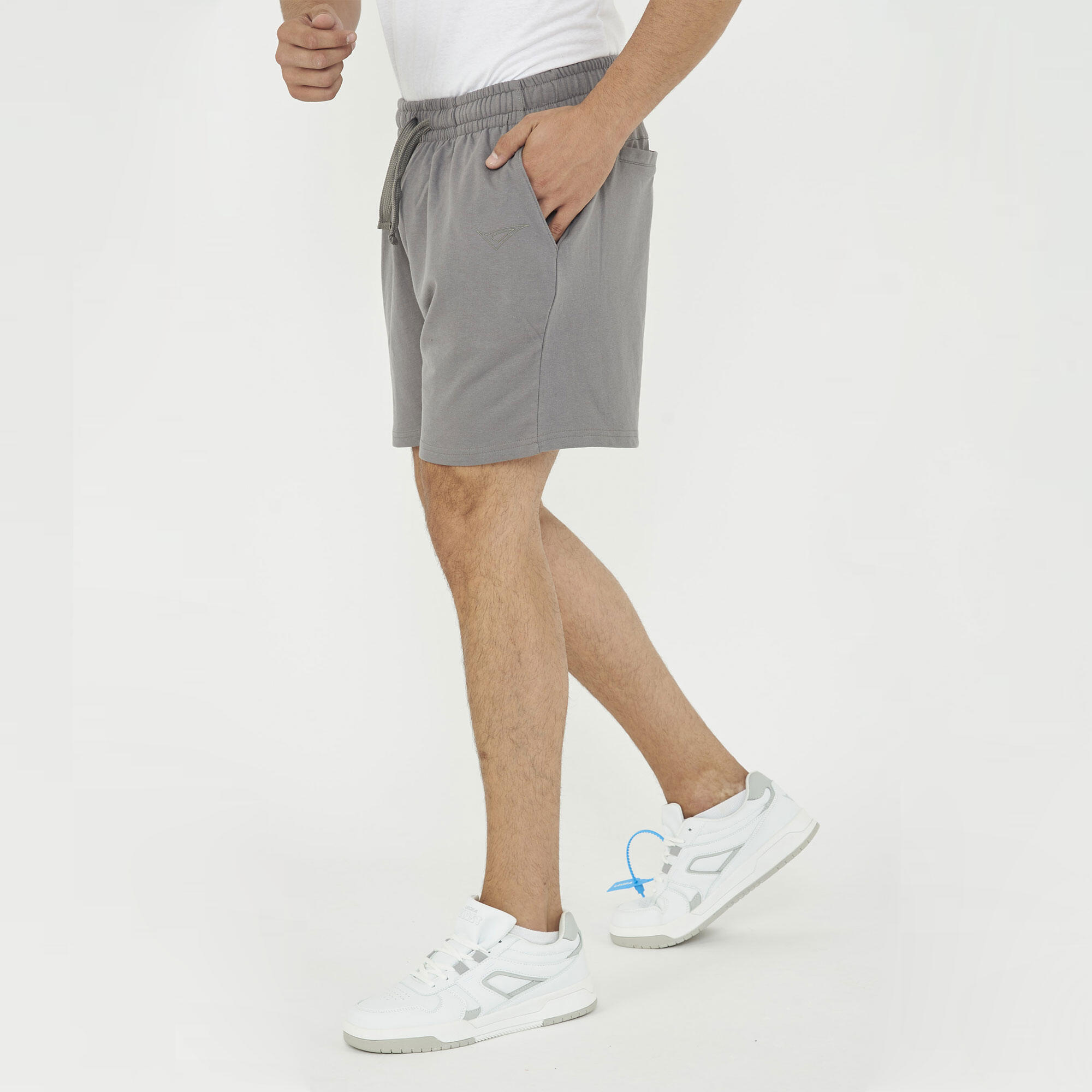 Men's Cotton Sports Shorts 9'' with Pockets and Logo F7 3/6