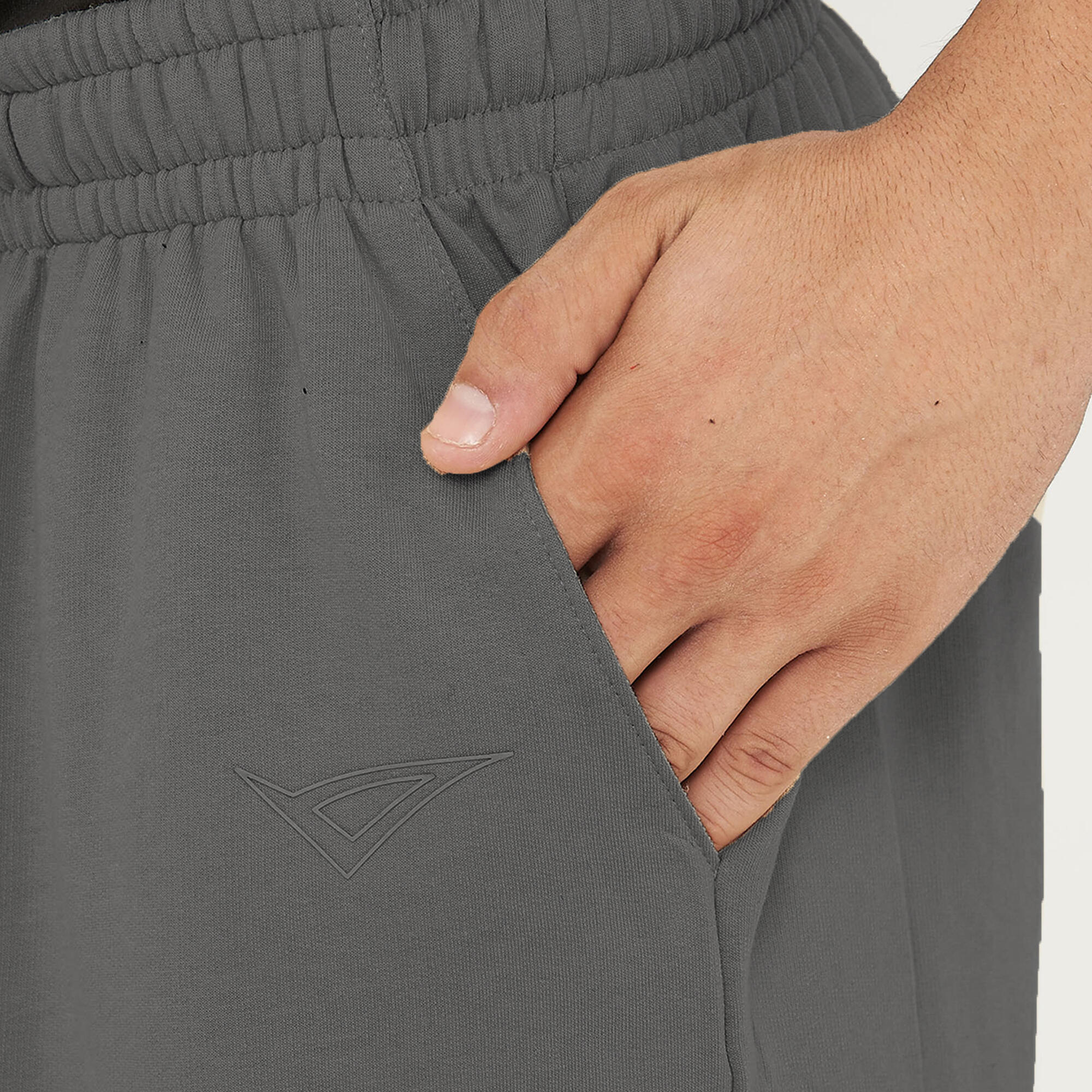 Men's Cotton Sports Shorts 9'' with Pockets and Logo F7 4/6