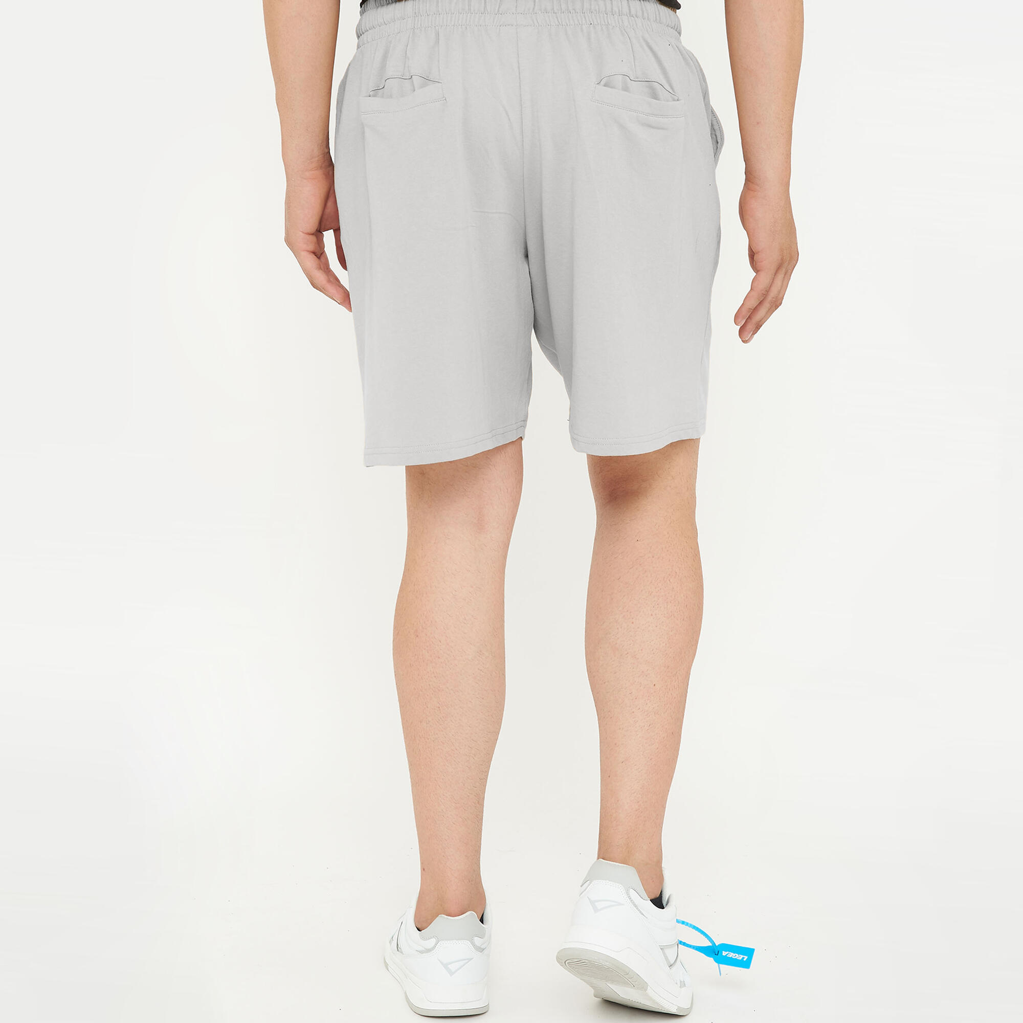 Short sportivo in cotone da uomo F7 grigio chiaro 2/6