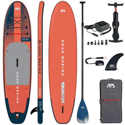 Deska SUP Aqua Marina Atlas 12'0" 366 cm Carbon + Pompka Elektryczna PBG 6