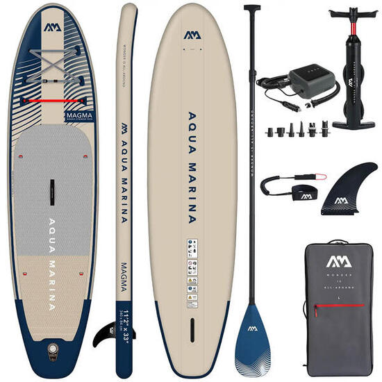 Aqua Marina Magma 11'2“ aufblasbares SUP Board + PBG 6 elektrische Pumpe