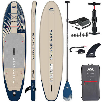 Aqua Marina Magma 11'2“ aufblasbares SUP Board + PBG 6 elektrische Pumpe