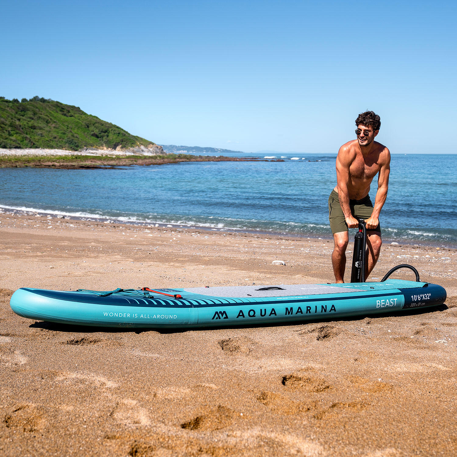Aqua Marina Beast 10'6“ aufblasbares SUP Board + PBG 6 elektrische Pumpe 2/7