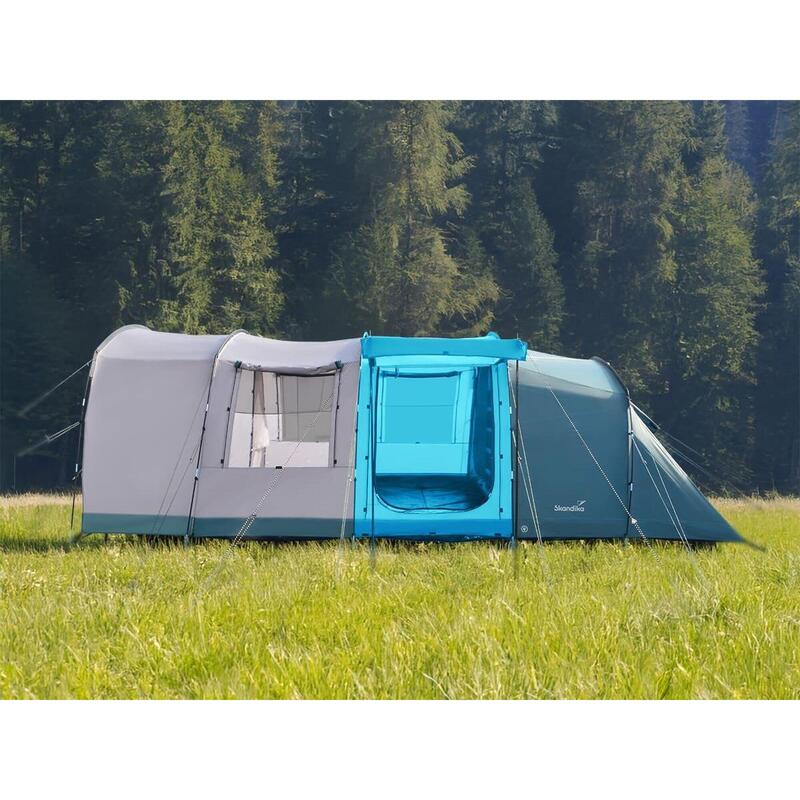 Tente tunnel - Hafslo 5 XL Sleeper Protect - 5 pers, Sol cousu, Cabine noire
