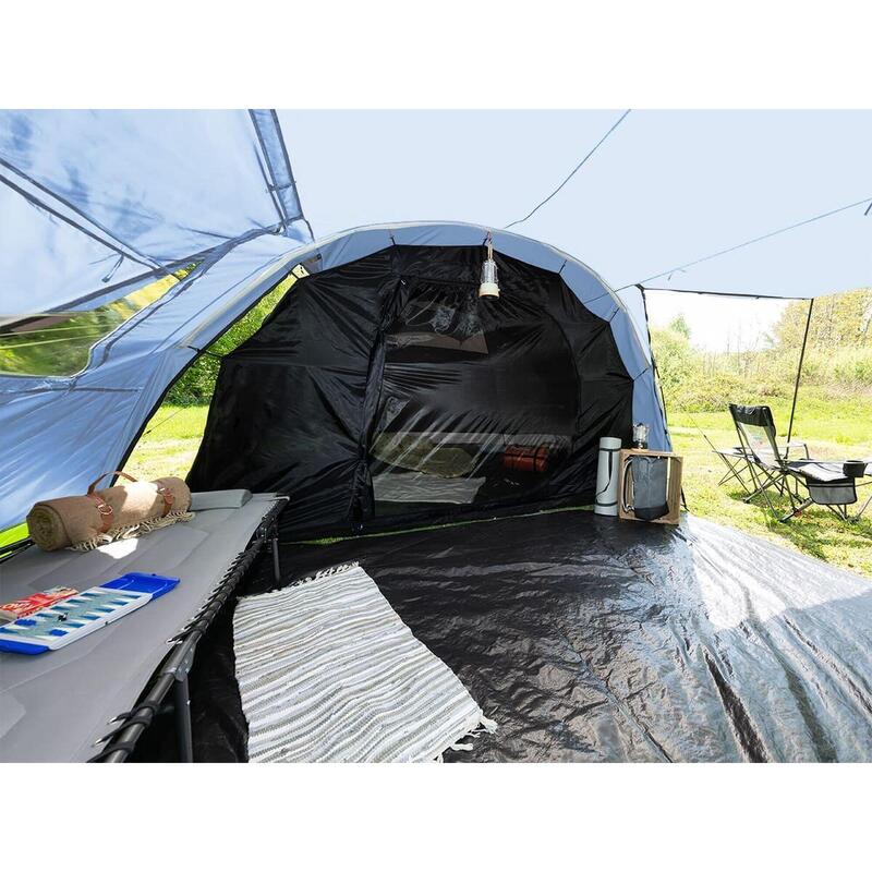 Tente Tunnel familiale Kambo 6 - 6 Personnes - 3 entrées - Marquise